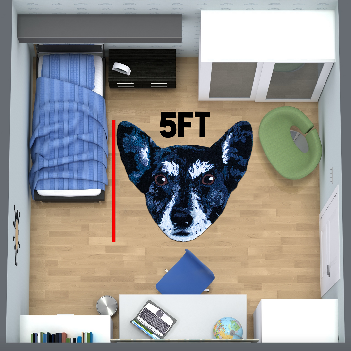 Pet Portrait Rug