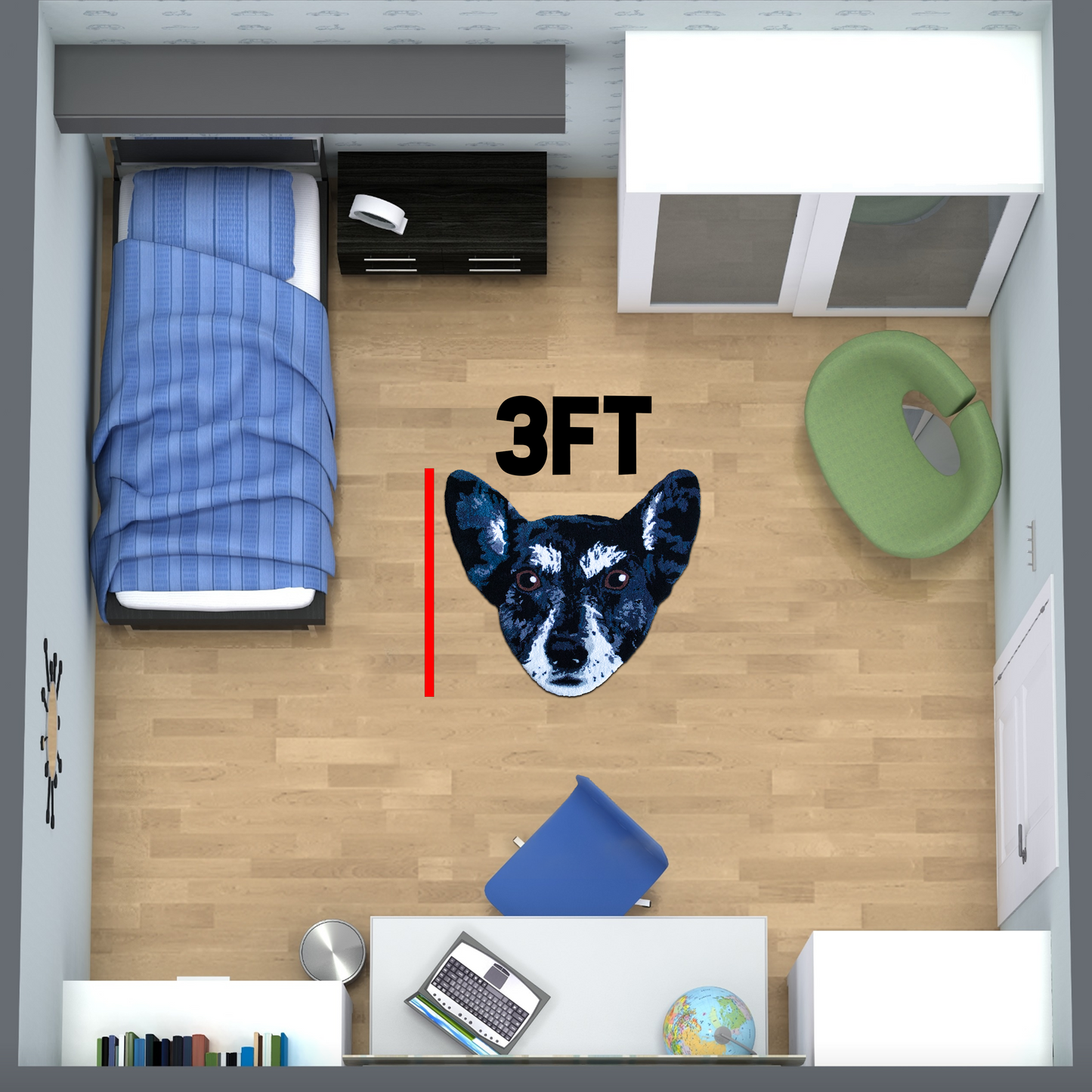 Pet Portrait Rug