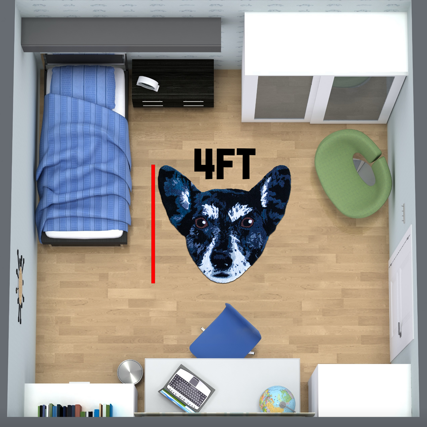 Pet Portrait Rug